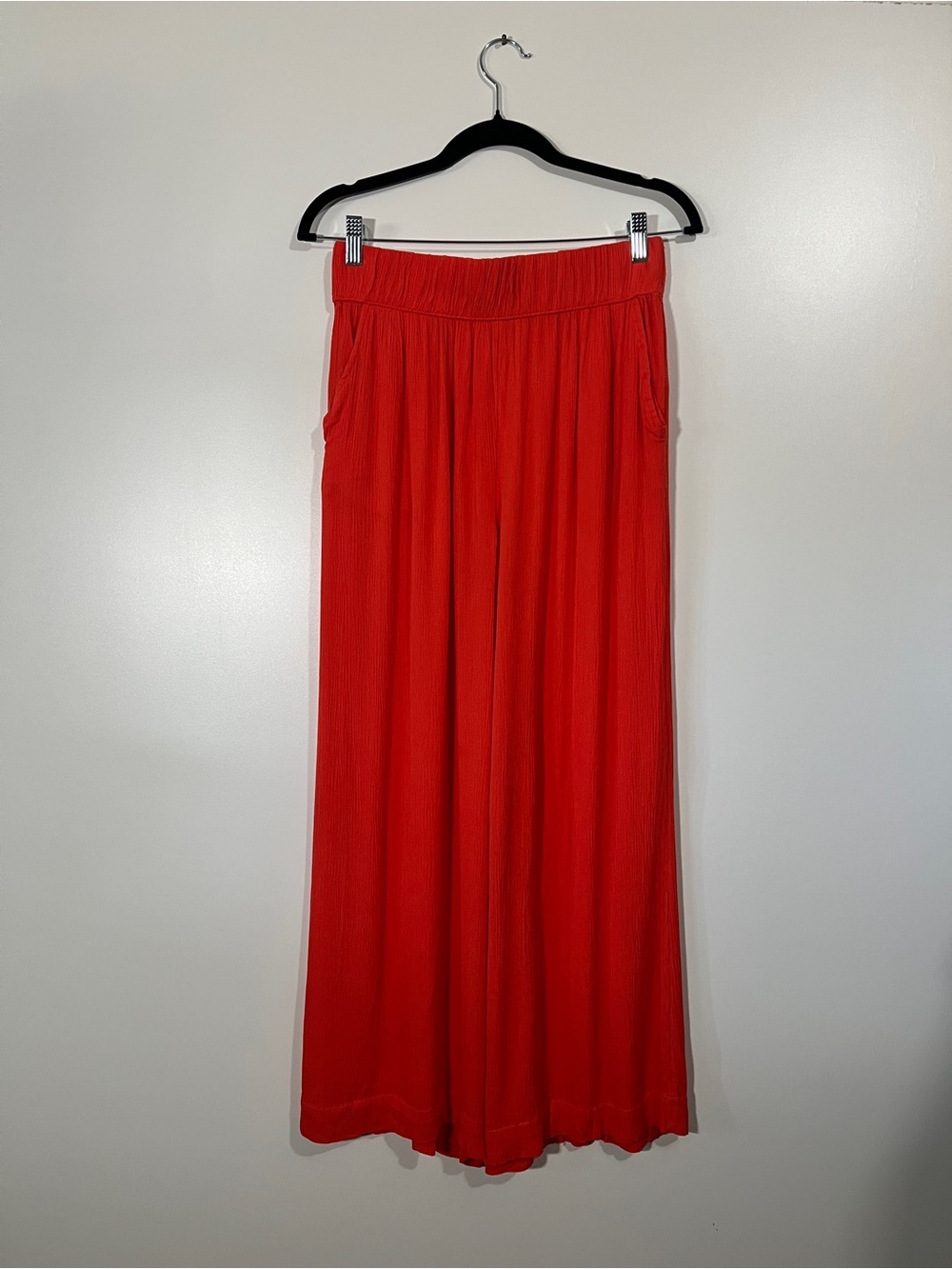 Boden Holiday Wide Leg Pull-On Trousers Size 8R Poppy Red - Picture 5 of 10